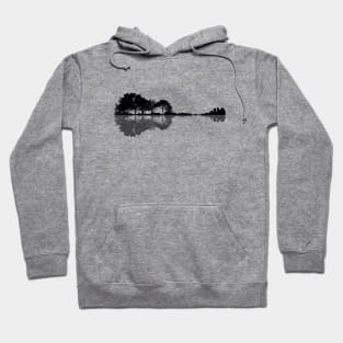 Nature guitar (Black) Hoodie